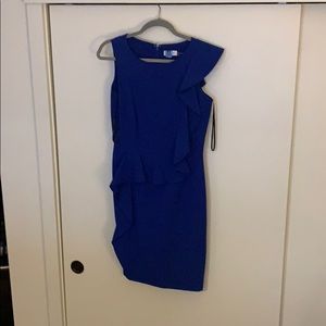 Calvin Klein  - Blue Peplum Dress